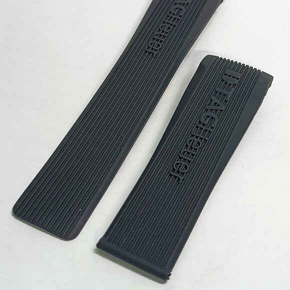 New TAG HEUER 24mm Rubber Watch Strap/Band For Chronographs (No Buckle) - Picture 3 of 7